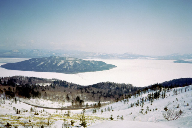 美幌峠から見た屈斜路湖