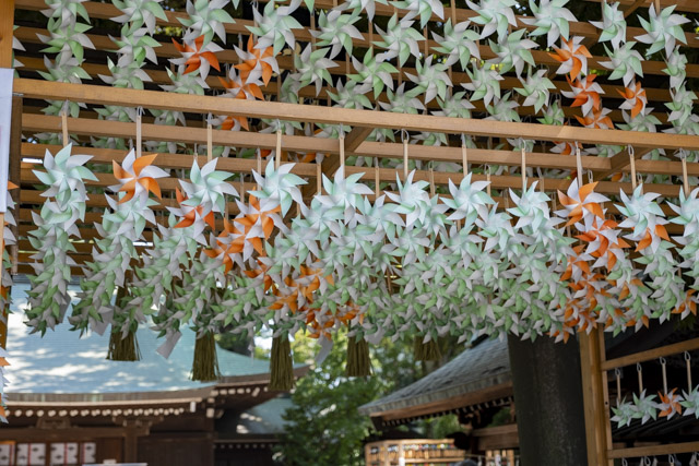 川越氷川神社の風車