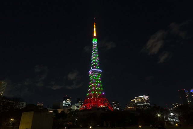 東京タワー・クリスマスライトアップ