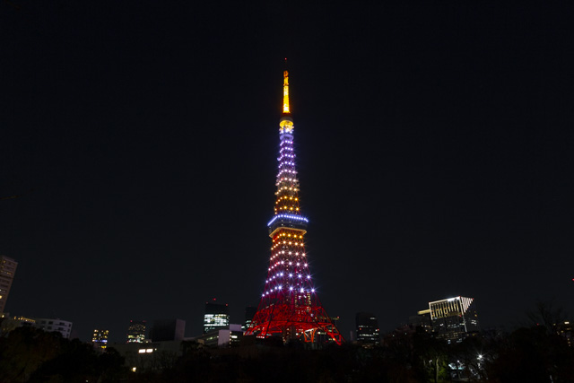 東京タワー・インフィニティダイヤモンドヴェール・1月黄金色