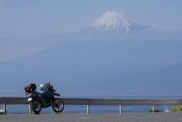 KLR650と富士山