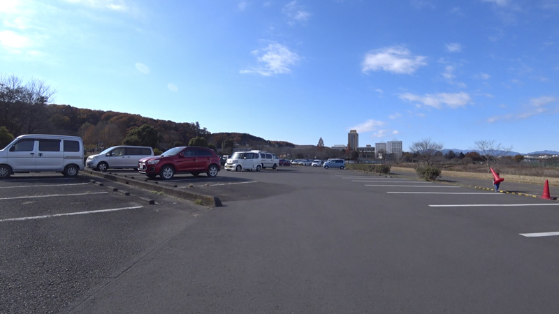 阿須運動公園の駐車場