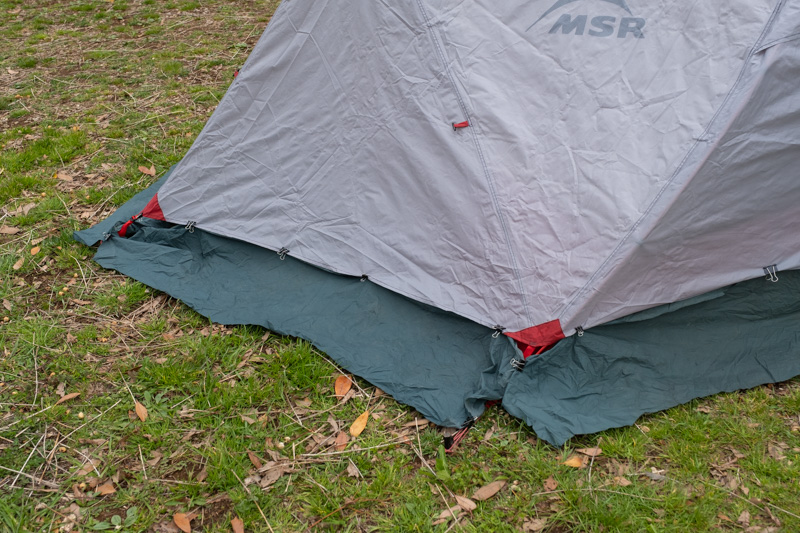 MSRのテントにスカート