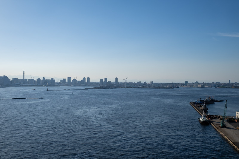 横浜ベイブリッジスカイウォークからの眺め