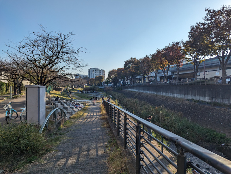 江の島サイクリング〜和泉川の親水公園
