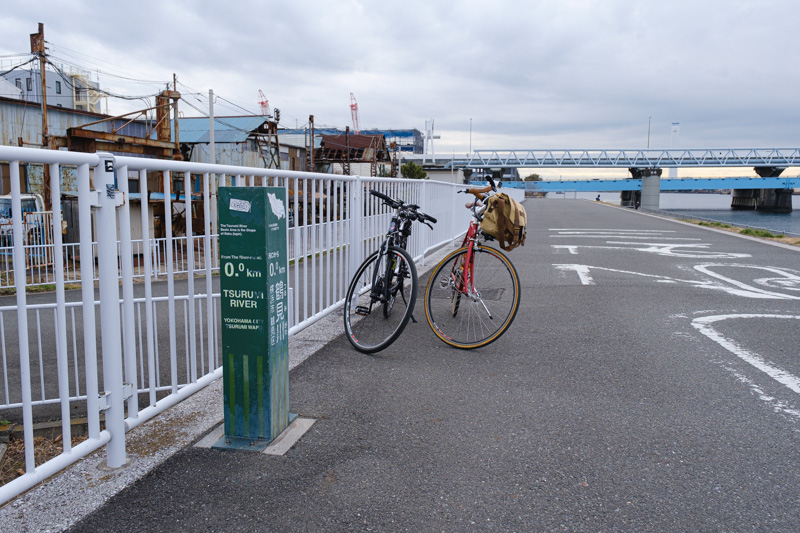鶴見川・横浜ベイブリッジサイクリング