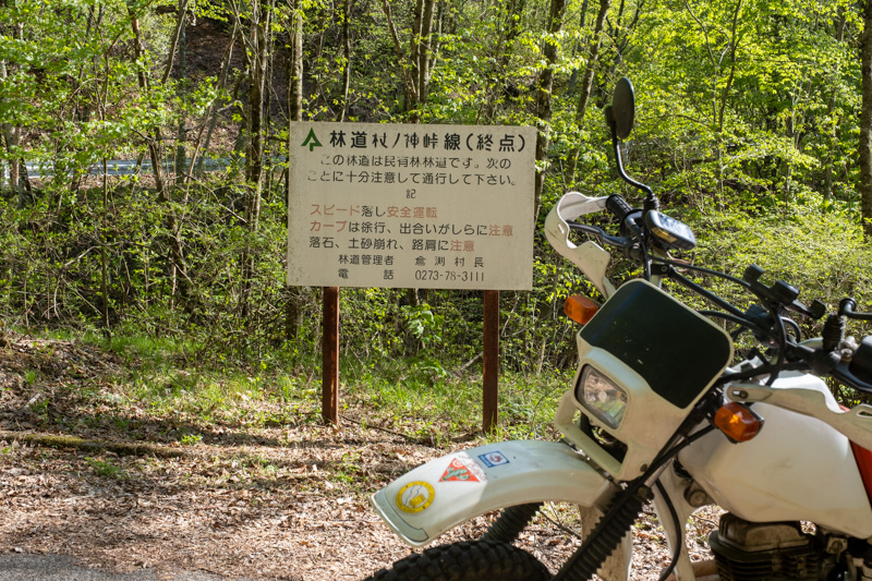 林道 杖ノ神峠線（群馬）