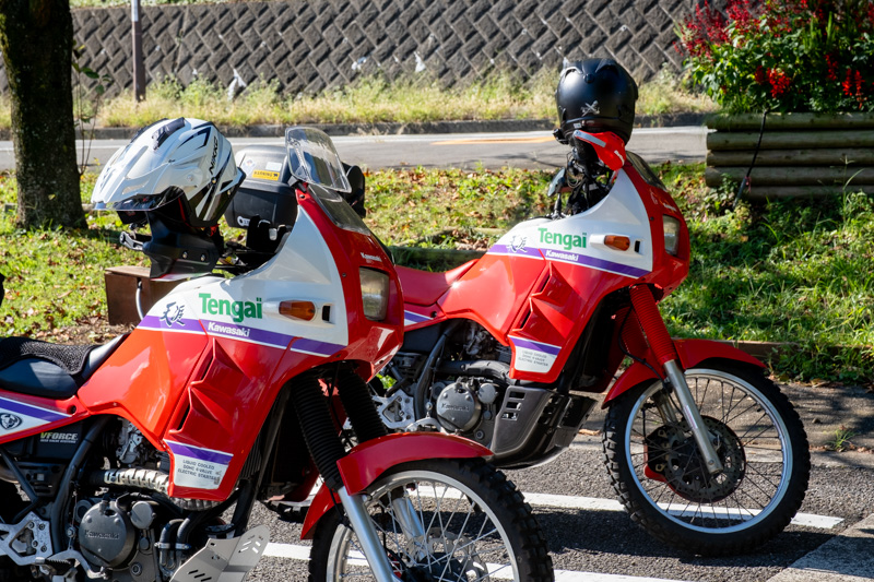 2台並んだカワサキ・天涯