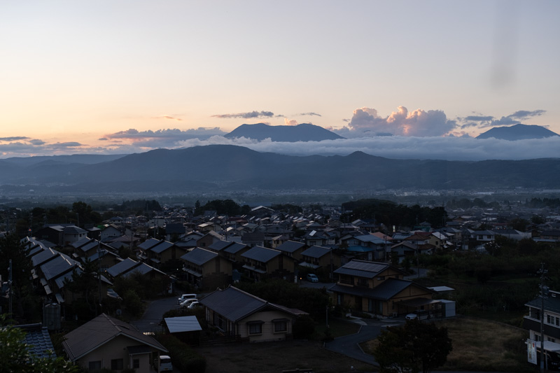 小布施あけびの湯からの風景