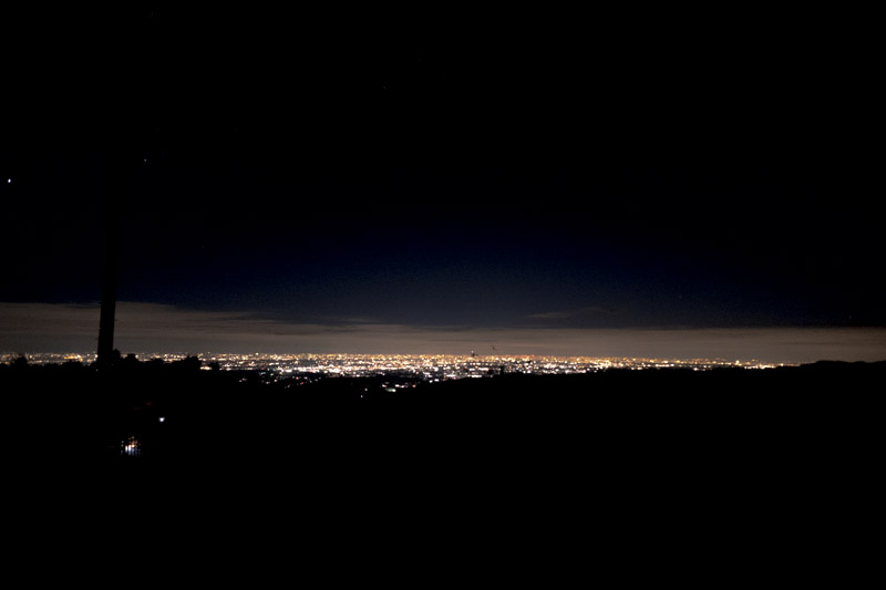 堂平天文台からの夜景