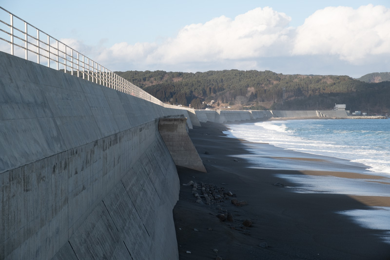 十府ヶ浦の防潮堤