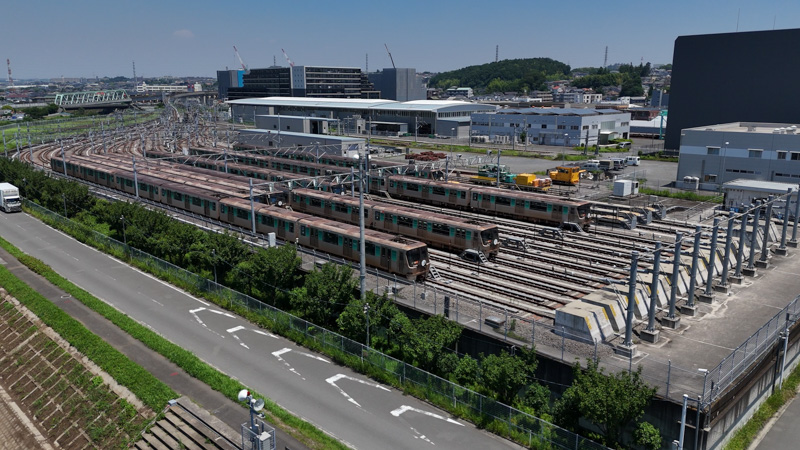 横浜地下鉄グリーンライン 川和車両基地