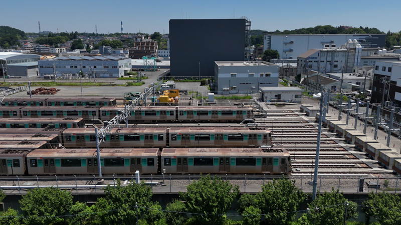 横浜地下鉄グリーンライン 川和車両基地