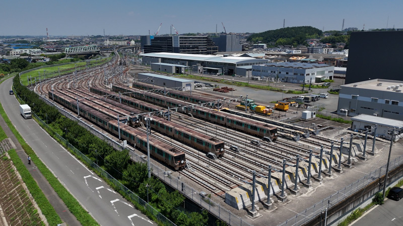 横浜地下鉄グリーンライン 川和車両基地