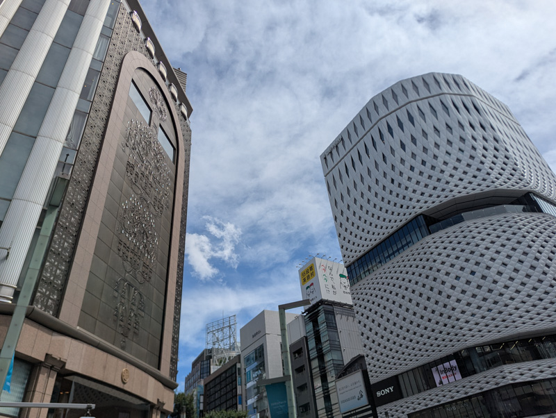 銀座をぶらぶら
