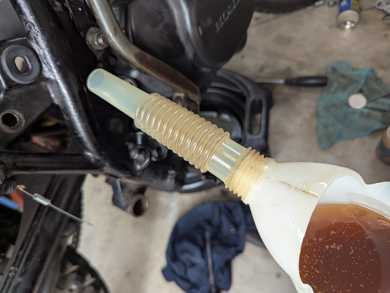 XL125S改エンジン始動