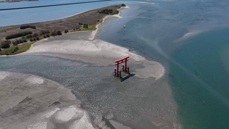 浜名湖への空撮ドライブ