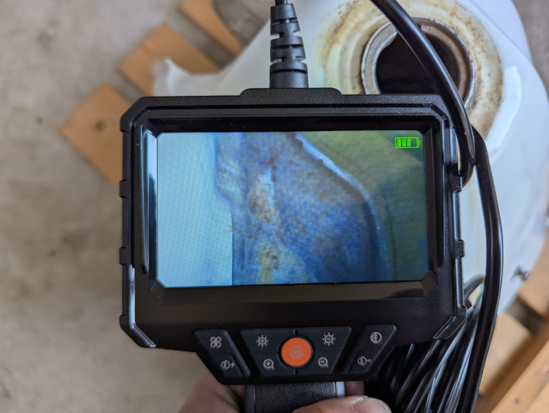 タンクの錆取り