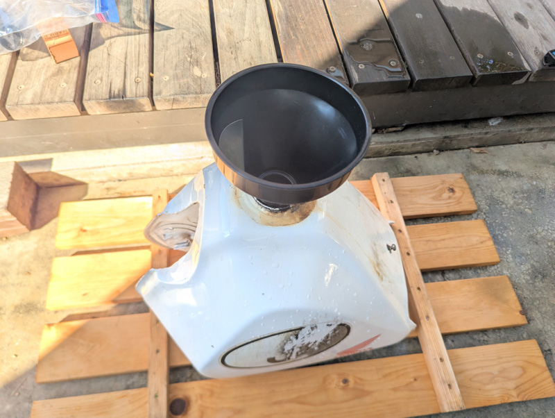 タンクの錆取り