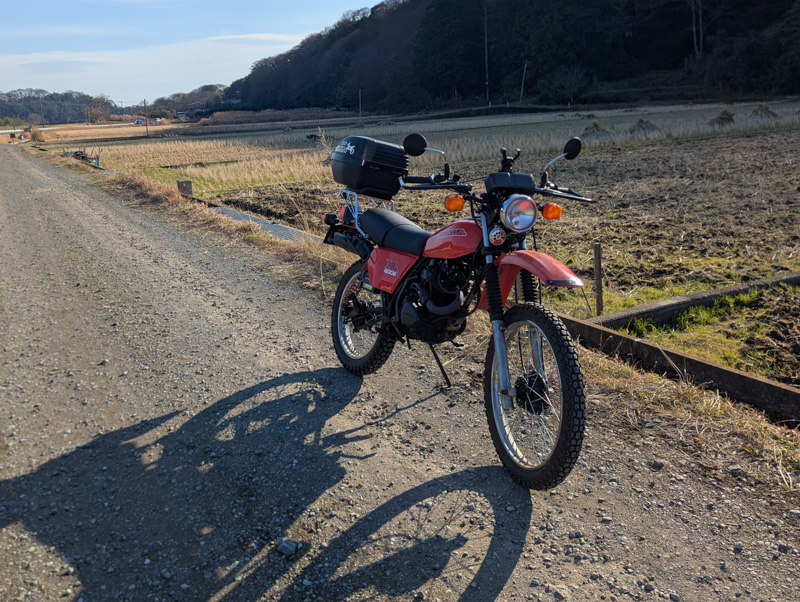 志田峠のダートを走って、リアサスのチェック