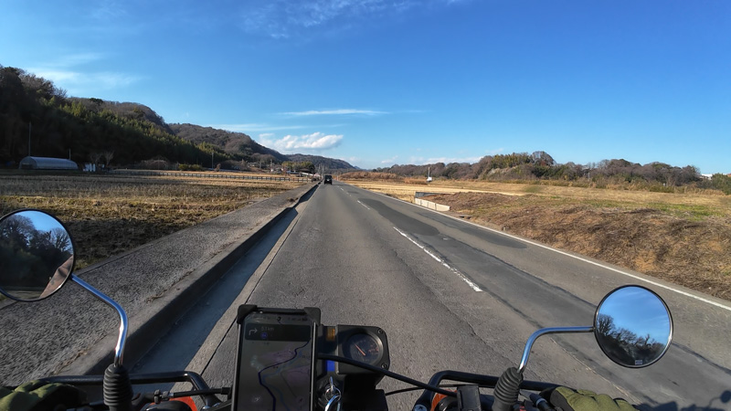志田峠のダートを走って、リアサスのチェック