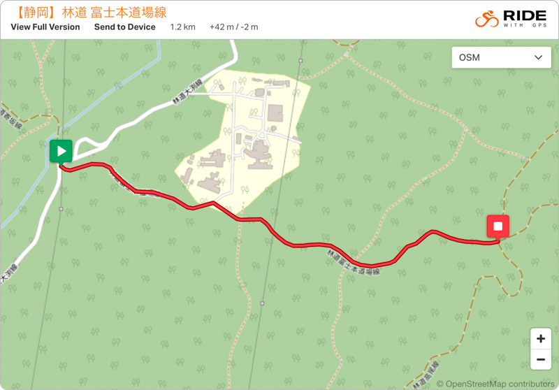 静岡・作業道 曽比奈線の地図