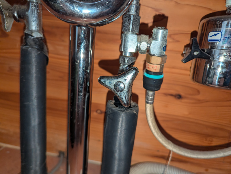 シーガルフォーを廃止して、麿水5を取り付けました