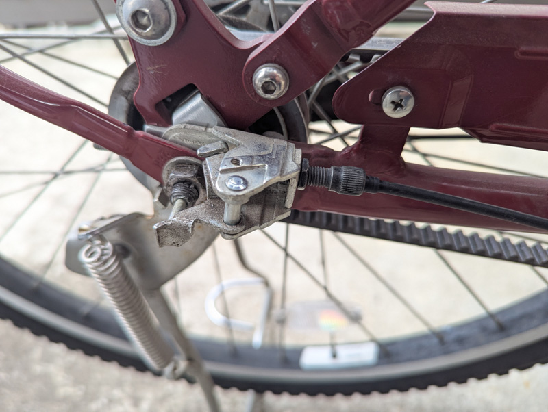 ブリジストン・ステップクルーズの変速ワイヤー交換